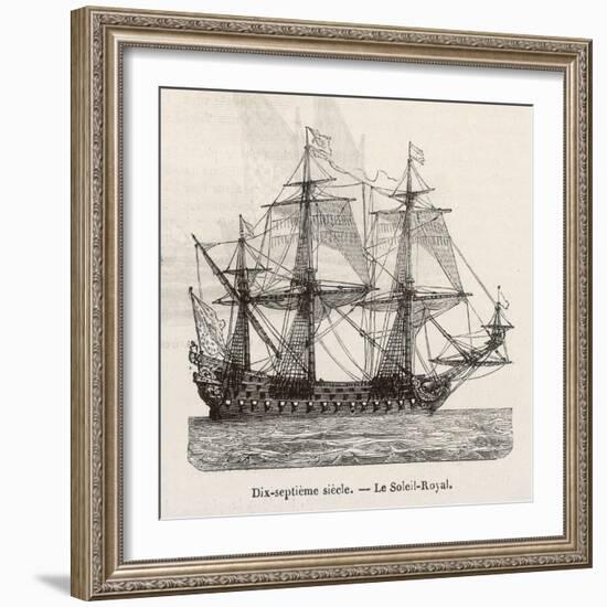 Seventeenth Century French Warship-Morel-fatio-Framed Art Print