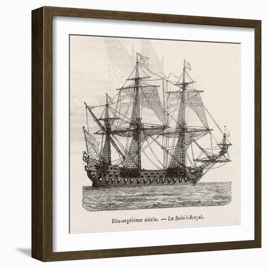 Seventeenth Century French Warship-Morel-fatio-Framed Art Print