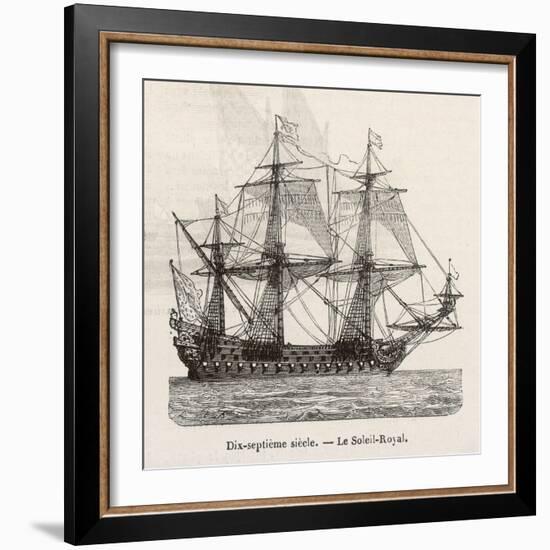 Seventeenth Century French Warship-Morel-fatio-Framed Art Print