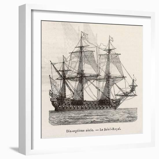 Seventeenth Century French Warship-Morel-fatio-Framed Art Print