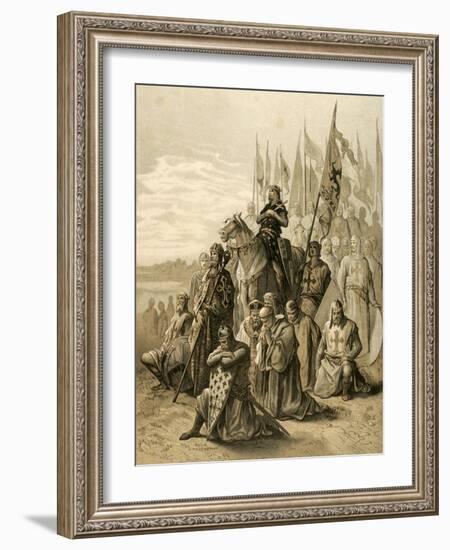 Seventh Crusade (1248-1254). Conquest of Damietta (June 7, 1249) by Saint Louis (1214-1270)-null-Framed Giclee Print