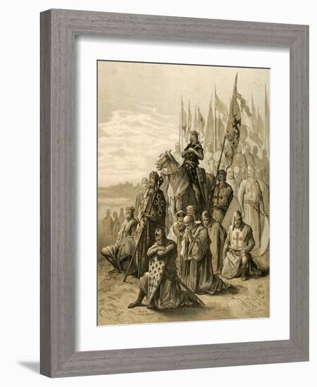 Seventh Crusade (1248-1254). Conquest of Damietta (June 7, 1249) by Saint Louis (1214-1270)-null-Framed Giclee Print