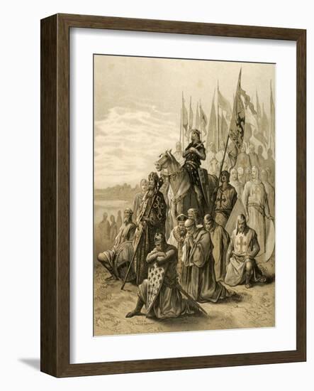 Seventh Crusade (1248-1254). Conquest of Damietta (June 7, 1249) by Saint Louis (1214-1270)--Framed Giclee Print