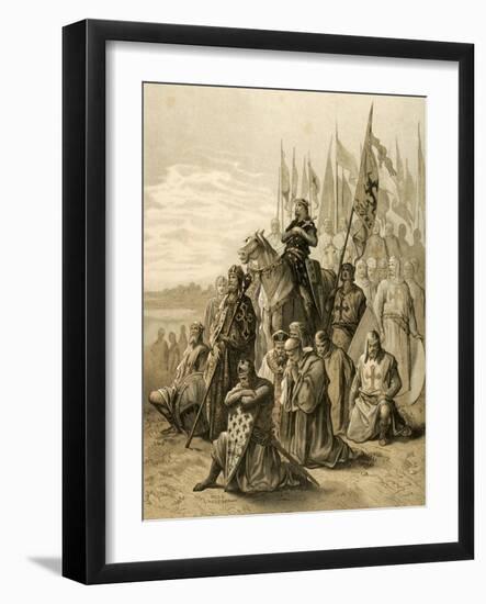 Seventh Crusade (1248-1254). Conquest of Damietta (June 7, 1249) by Saint Louis (1214-1270)-null-Framed Giclee Print