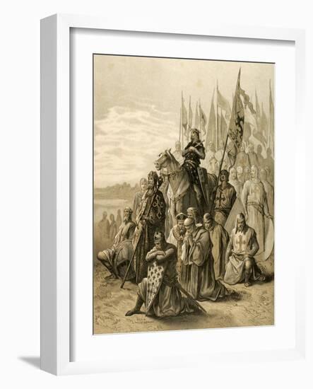 Seventh Crusade (1248-1254). Conquest of Damietta (June 7, 1249) by Saint Louis (1214-1270)-null-Framed Giclee Print