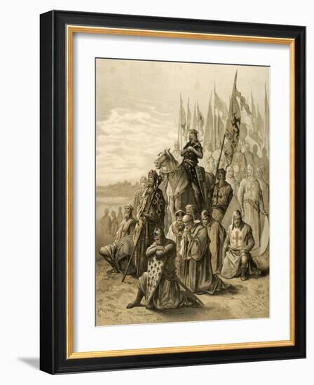 Seventh Crusade (1248-1254). Conquest of Damietta (June 7, 1249) by Saint Louis (1214-1270)-null-Framed Giclee Print