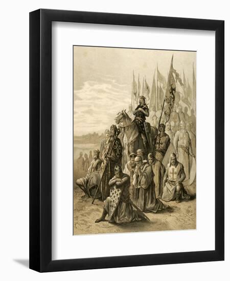 Seventh Crusade (1248-1254). Conquest of Damietta (June 7, 1249) by Saint Louis (1214-1270)-null-Framed Premium Giclee Print