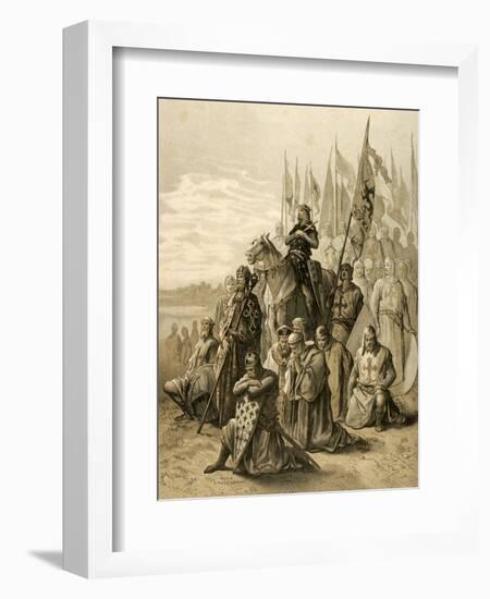 Seventh Crusade (1248-1254). Conquest of Damietta (June 7, 1249) by Saint Louis (1214-1270)-null-Framed Premium Giclee Print