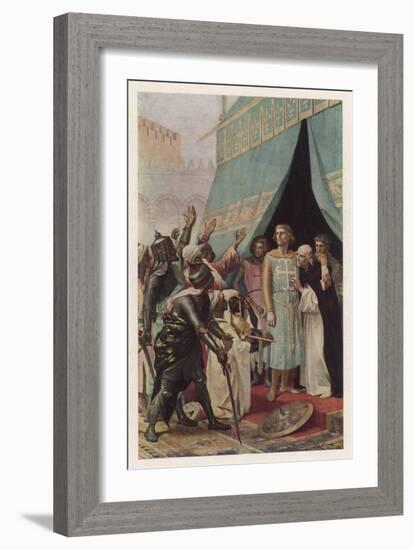 Seventh Crusade Louis Ix King of France Invades the Holy Land But is Taken Prisoner at Mansourah-Alexandre Cabanel-Framed Art Print