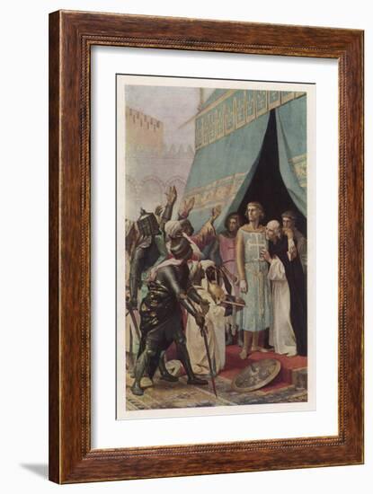 Seventh Crusade Louis Ix King of France Invades the Holy Land But is Taken Prisoner at Mansourah-Alexandre Cabanel-Framed Art Print