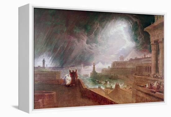 Seventh Plague of Egypt-John Martin-Framed Premier Image Canvas