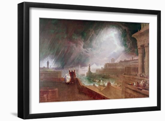 Seventh Plague of Egypt-John Martin-Framed Giclee Print