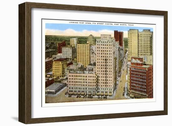 Seventh Street, Fort Worth, Texas-null-Framed Art Print