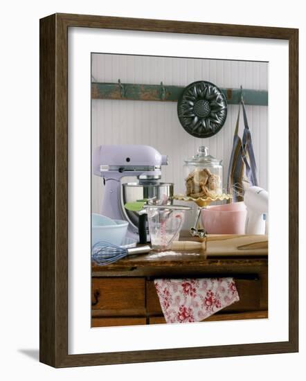 Several Baking Utensils on a Table-Alexandra Grablewski-Framed Premium Photographic Print