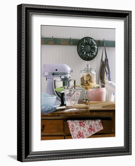 Several Baking Utensils on a Table-Alexandra Grablewski-Framed Premium Photographic Print