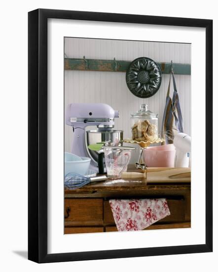 Several Baking Utensils on a Table-Alexandra Grablewski-Framed Photographic Print