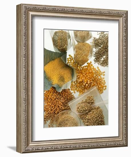 Several Different Types of Cereal-Eising Studio Food Photo and Video-Framed Photographic Print