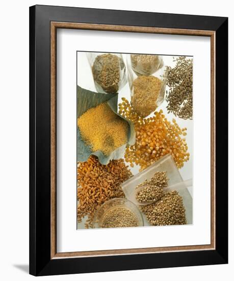 Several Different Types of Cereal-Eising Studio Food Photo and Video-Framed Photographic Print