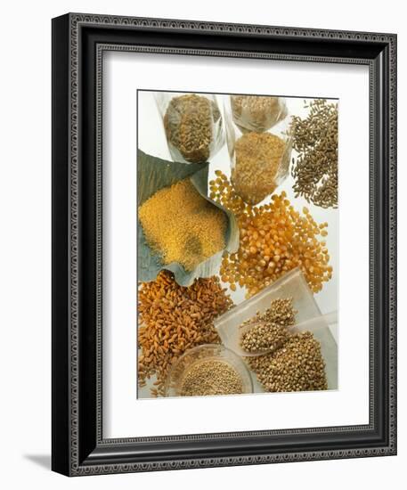 Several Different Types of Cereal-Eising Studio Food Photo and Video-Framed Photographic Print