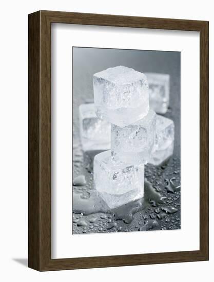 Several Ice Cubes-Kröger and Gross-Framed Photographic Print