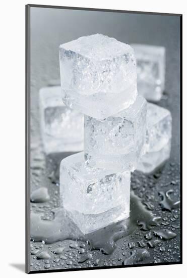 Several Ice Cubes-Kröger and Gross-Mounted Photographic Print
