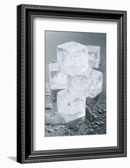 Several Ice Cubes-Kröger and Gross-Framed Photographic Print