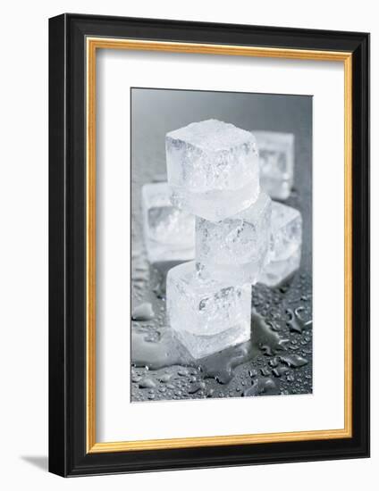 Several Ice Cubes-Kröger and Gross-Framed Photographic Print