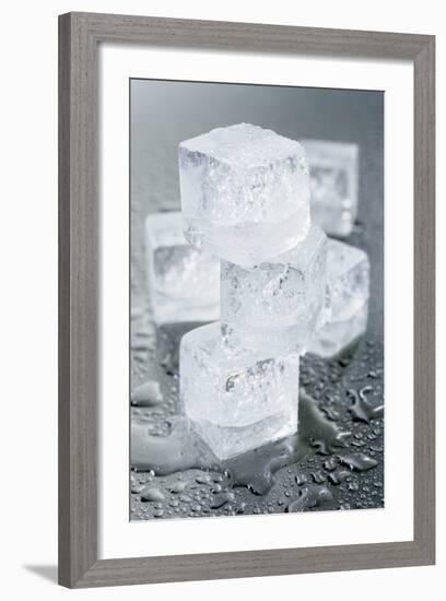 Several Ice Cubes-Kröger and Gross-Framed Photographic Print