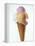 Several Scoops of Different Ice Cream in One Cone-Stefan Oberschelp-Framed Premier Image Canvas