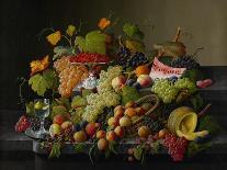 Still Life with Fruit and Champagne-Severin Roesen-Giclee Print