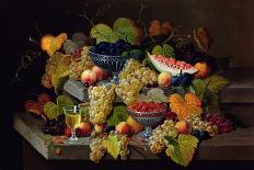 Flowers and Fruit-Severin Roesen-Giclee Print