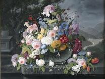 Still Life with Flowers and Bird's Nest, after 1860-Severin Roesen-Giclee Print