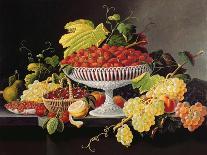 Still Life with Fruit and Champagne-Severin Roesen-Giclee Print