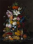 Still Life with Flowers and Bird's Nest, after 1860-Severin Roesen-Giclee Print