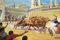 Chariot Race at the Circus Maximus-Severino Baraldi-Giclee Print
