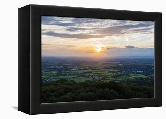 Severn Vale and Cleve Hill, Part of the Cotswold Hill, Cheltenham-Matthew Williams-Ellis-Framed Premier Image Canvas