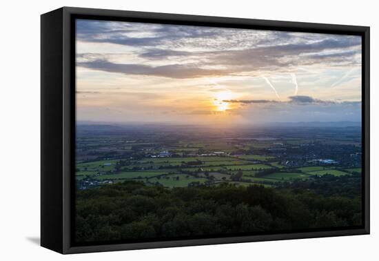 Severn Vale and Cleve Hill, Part of the Cotswold Hill, Cheltenham-Matthew Williams-Ellis-Framed Premier Image Canvas