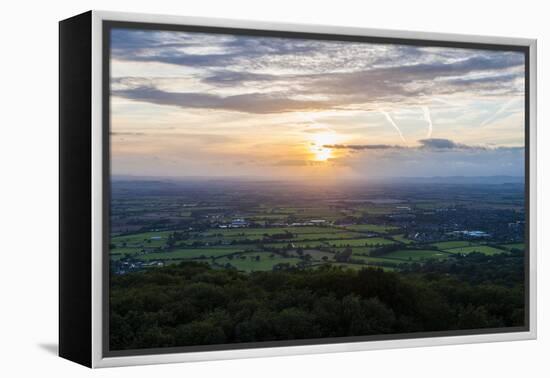 Severn Vale and Cleve Hill, Part of the Cotswold Hill, Cheltenham-Matthew Williams-Ellis-Framed Premier Image Canvas