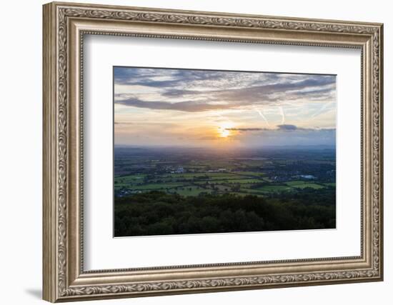 Severn Vale and Cleve Hill, Part of the Cotswold Hill, Cheltenham-Matthew Williams-Ellis-Framed Photographic Print