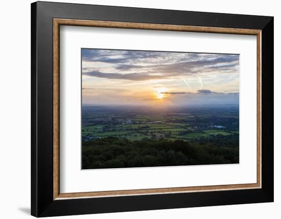 Severn Vale and Cleve Hill, Part of the Cotswold Hill, Cheltenham-Matthew Williams-Ellis-Framed Photographic Print