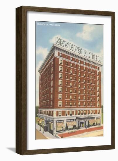 Severs Hotel, Muskogee-null-Framed Art Print