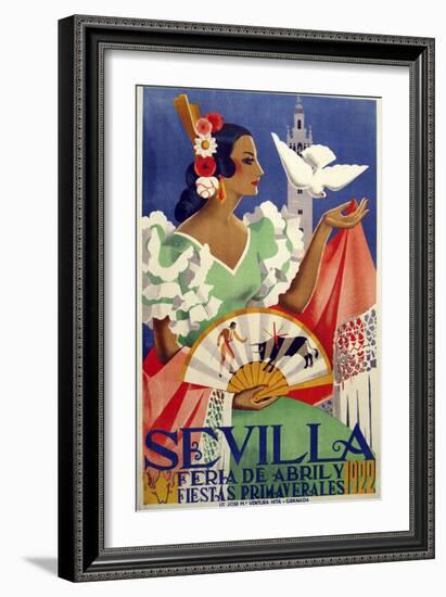 Sevilla 1922-null-Framed Giclee Print