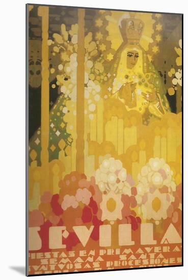 Sevilla Amarillo-null-Mounted Giclee Print