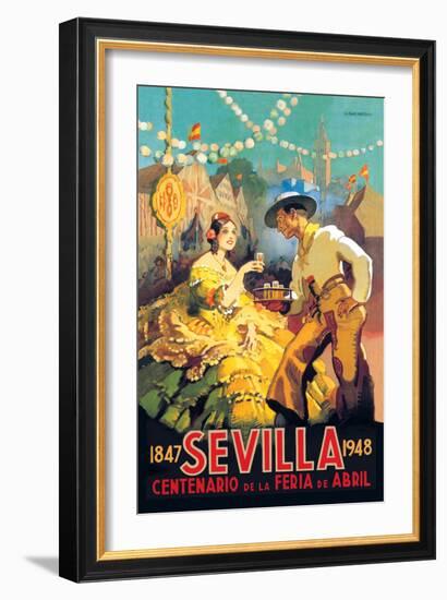 Sevilla Centenario de la Feria de Abril-Newell Convers Wyeth-Framed Art Print