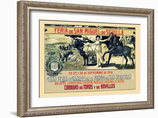 Sevilla Feria de San Miguel-Grant Hamilton-Framed Art Print