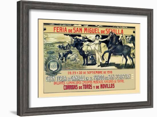 Sevilla Feria de San Miguel-Grant Hamilton-Framed Art Print