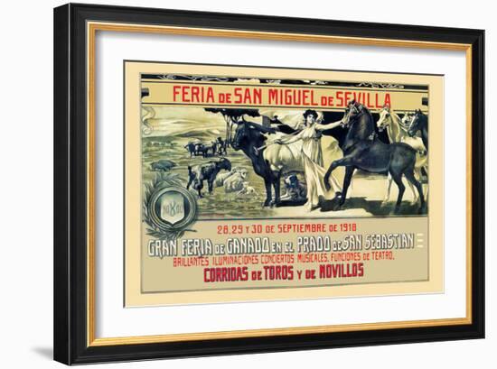 Sevilla Feria de San Miguel-Grant Hamilton-Framed Art Print