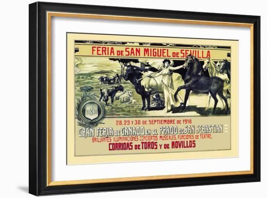 Sevilla Feria de San Miguel-Grant Hamilton-Framed Art Print