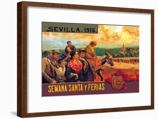 Sevilla Semania Santa y Ferias-N.c. Chilberg-Framed Art Print