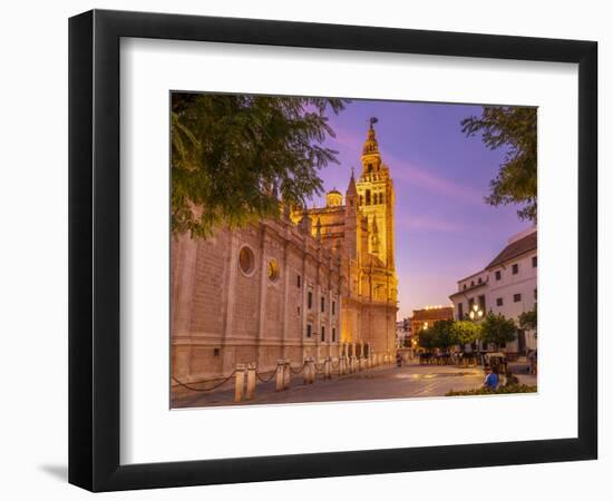 Seville Cathedral of Saint Mary of the See, and La Giralda bell tower at sunset, Seville, Spain-Neale Clark-Framed Photographic Print